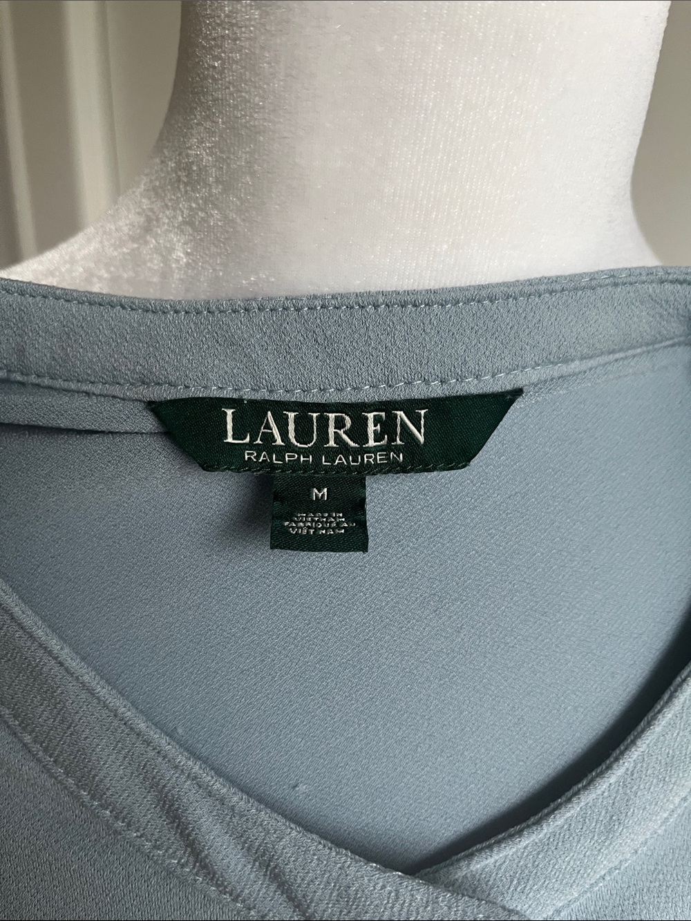 Lauren Ralph Lauren Soft Sky Blue Blouse